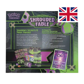 retro confezione con informazioni su Shrouded Fable