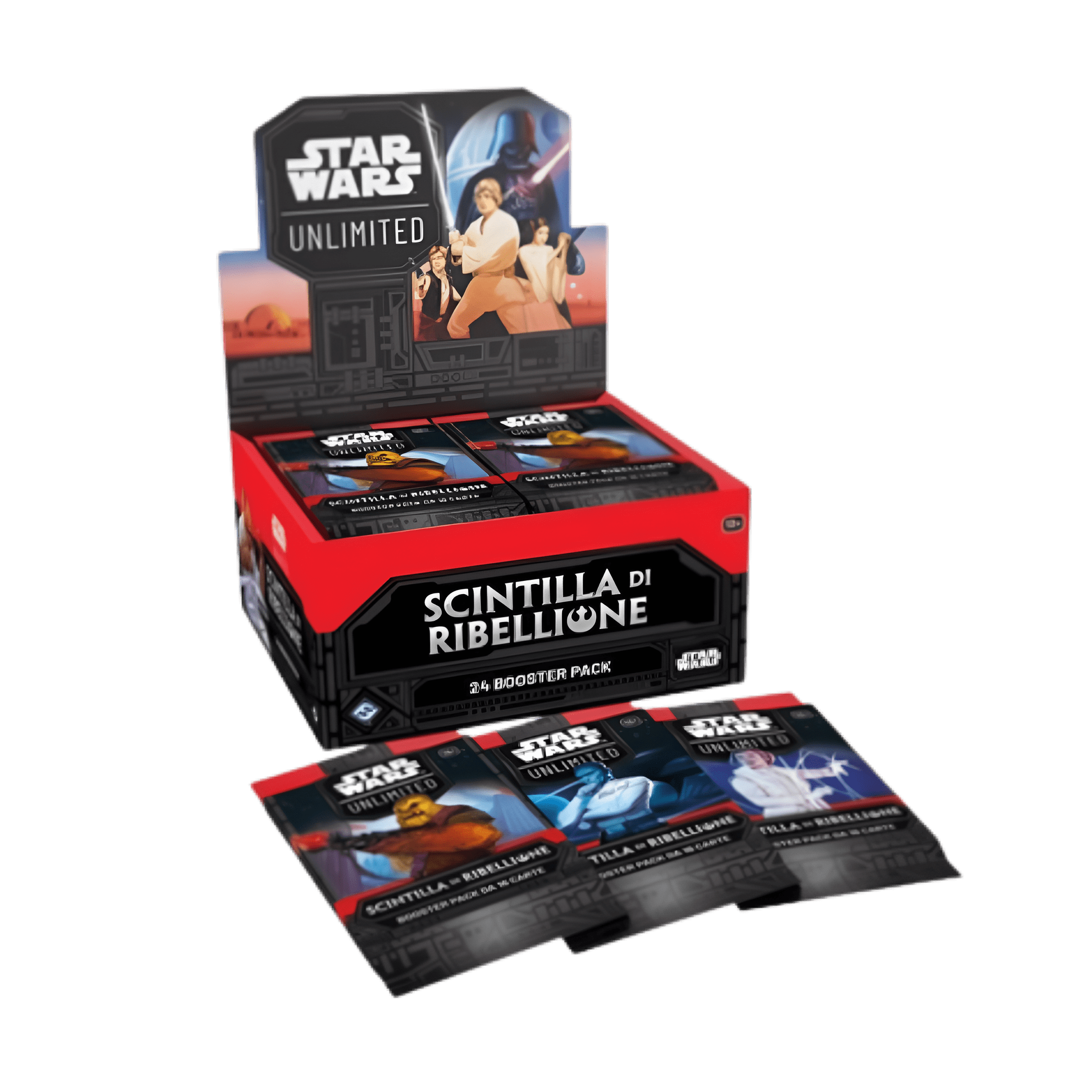 Star Wars: Unlimited Scintilla di Ribellione Booster Display da 24 Buste (ITA)