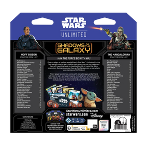 Retro dello starter box di Shadows of the Galaxy