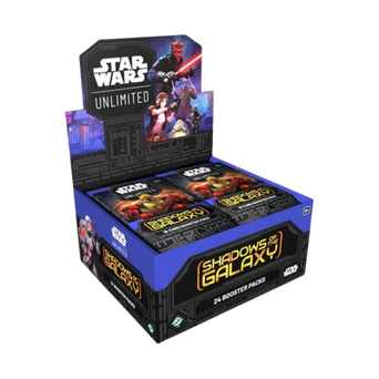 Box di Star Wars Unlimited del set Shadows of the Galaxy in lingua inglese