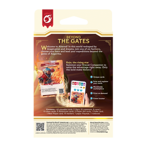 Retro Illustrazione starter deck di Bravos con con Kojo il Runner e Booda

