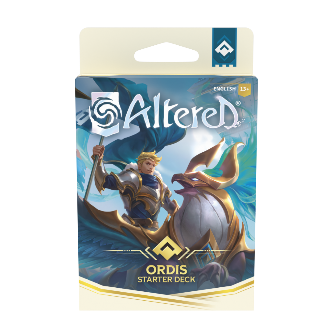 Altered TCG Starter Deck Ordis con Sigismar lo Stratega e l’esercito Ordis, deck da 40 carte per strategie di comando e disciplina