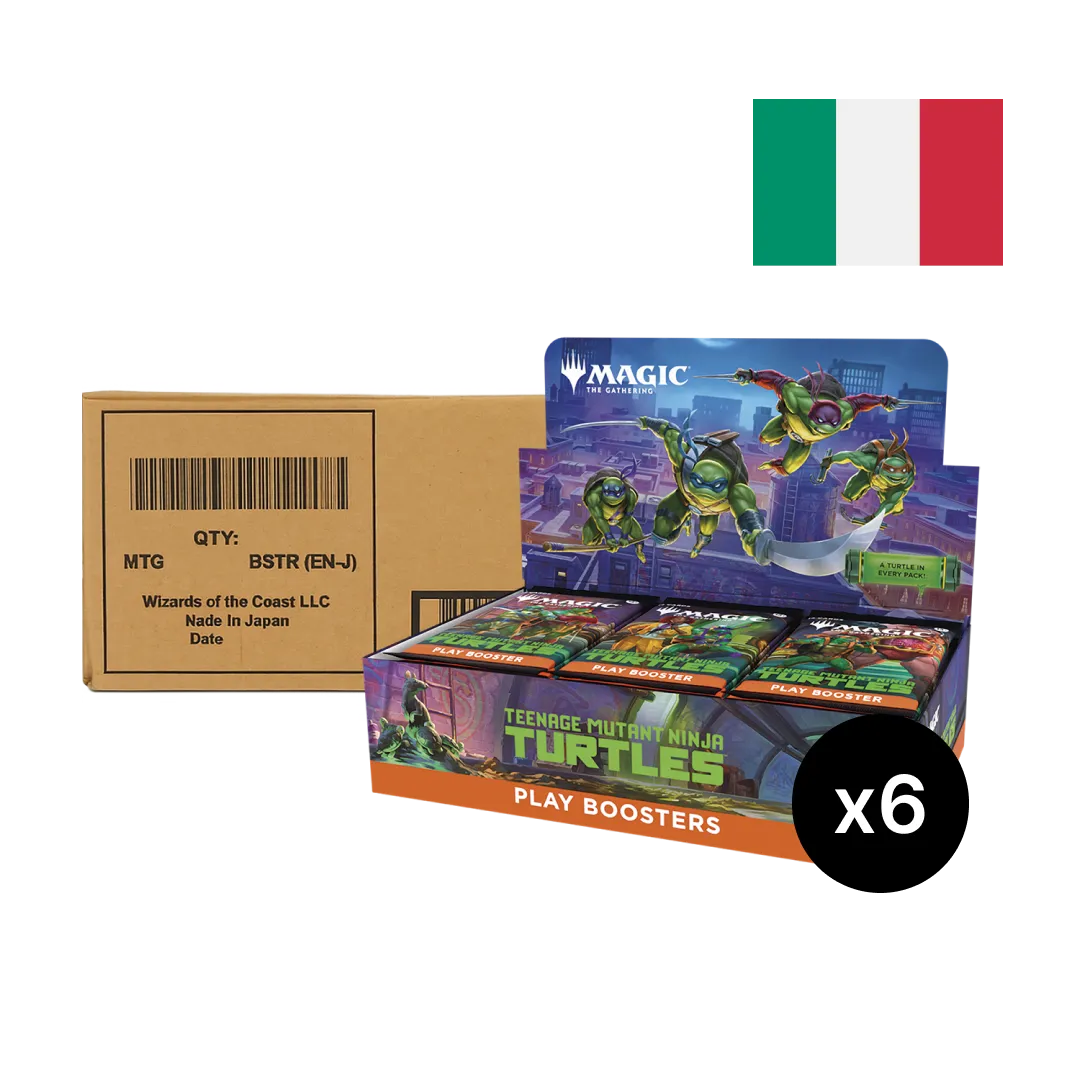 Teenage Mutant Ninja Turtles - Case of 6 Play Booster Box (IT) Teenage Mutant Ninja Turtles - Case of 6 Play Booster Box (IT)