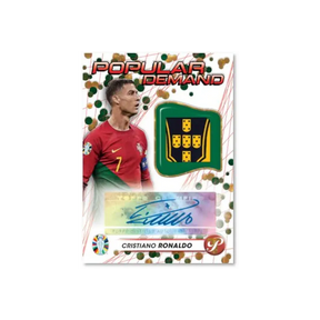 Carta di Cristiano Ronaldo Autografata Road to EURO 2024 Topps