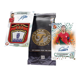 Una bustina con Cristiano Ronaldo di Topps Pristine 