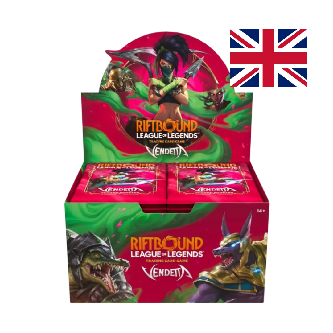 Vendetta Booster Display 24 Buste Riftbound TCG ENG vista frontale