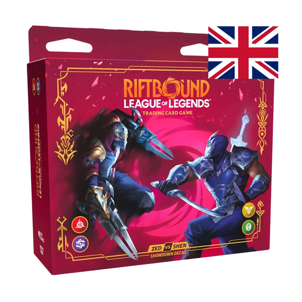 Vendetta Showdown Decks Zed vs Shen Display Riftbound League of Legends TCG ENG