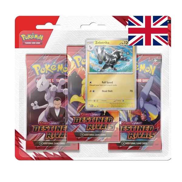 Scarlet & Violet  - Destined Rivals - 3-Pack Blister Bundle (ENG) - Pokémon | Otakura