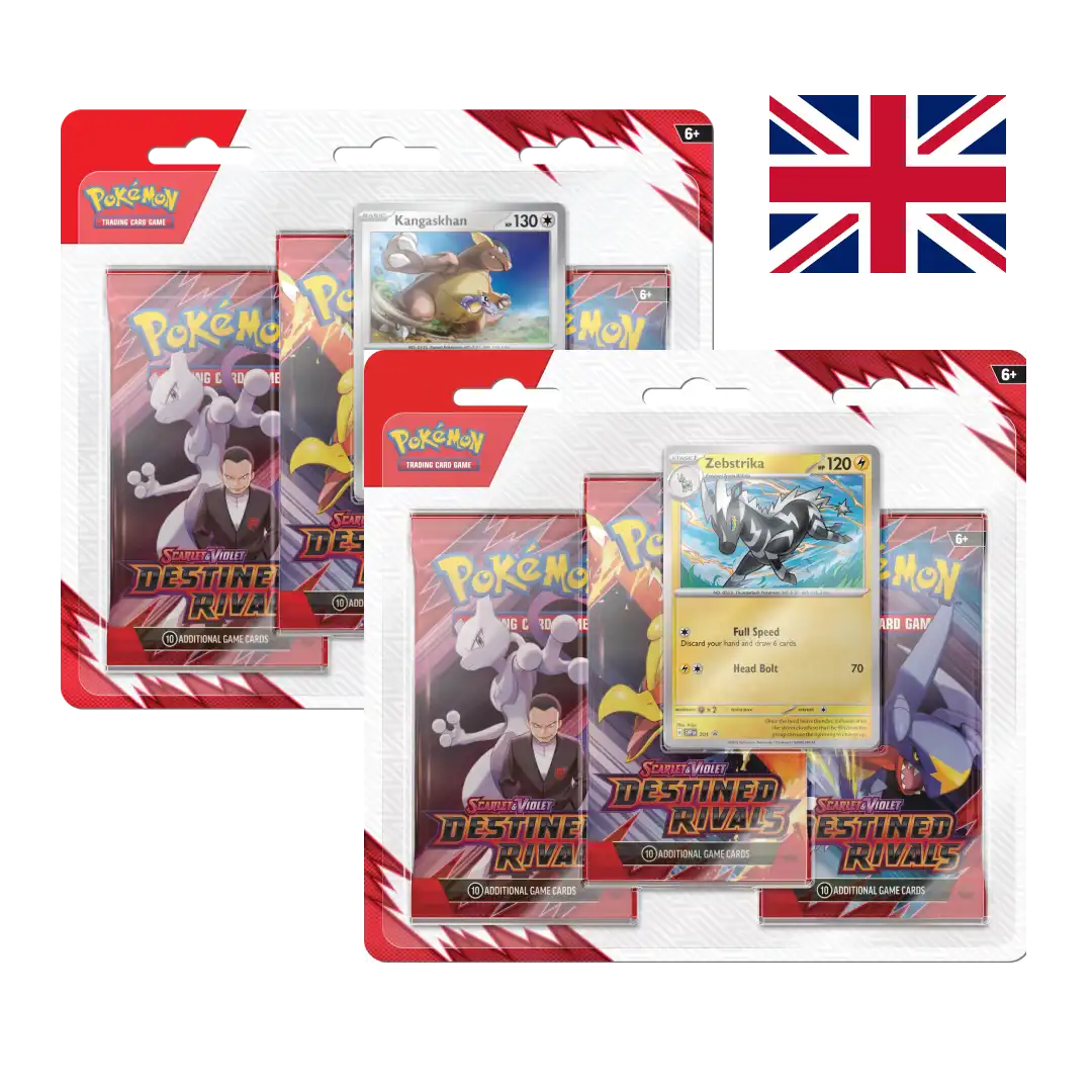 Scarlet & Violet  - Destined Rivals - 3-Pack Blister Bundle (ENG) - Pokémon | Otakura