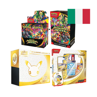 Bundle Dominio Delta + 30° Anniversario: Box 36 Buste + Bundle 6 Buste + Set Allenatore Fuoriclasse 30° + Poster Collection (ITA)