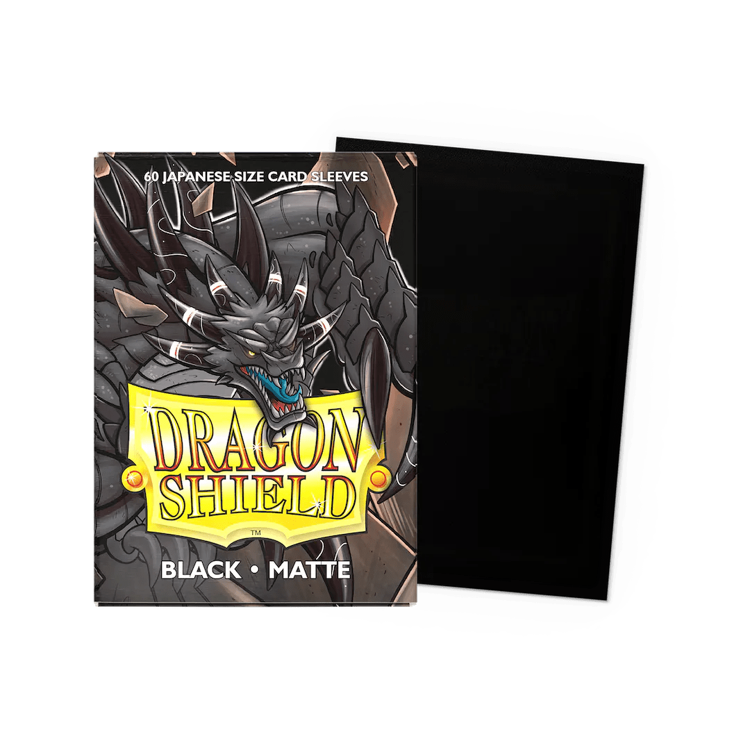 Dragon Shield Sleeves: Japanese Matte - Black Dragon Shield Sleeves: Japanese Matte - Black