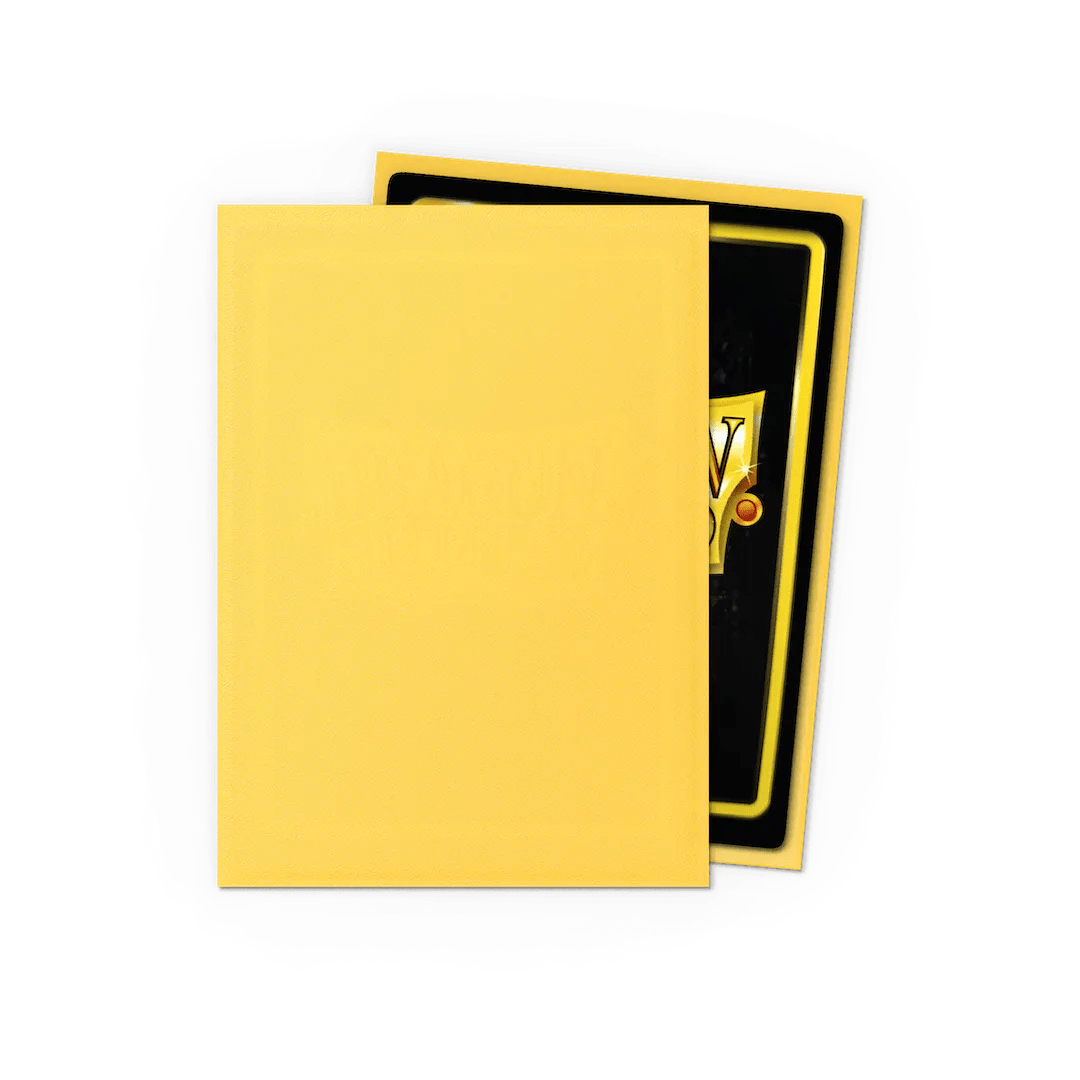 Standard Matte Yellow (100 Bustine) Dragon Shield - Otakura.com