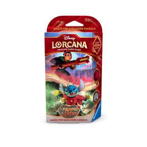 Starter Deck Rubino/Acciaio Disney Lorcana Il Regno di Jafar con Mulan e Stitch